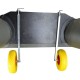 Транцевые колеса на струбцинах BVS КТ500 str 260 Poly для надувной ПВХ лодки грузоподъемность до 110 кг не