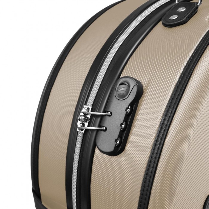 Чемодан Semi Line 24" M Шампань/Чёрный T5674-3 с кодовым замком 4 колеса объём 49 л ABS-пластик