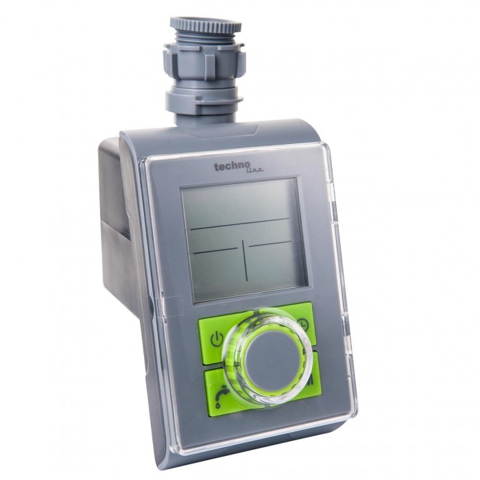 Електронний таймер для поливу Technoline WZ1000 Grey IPX4, 2 таймери, автономне живлення, ручний режим