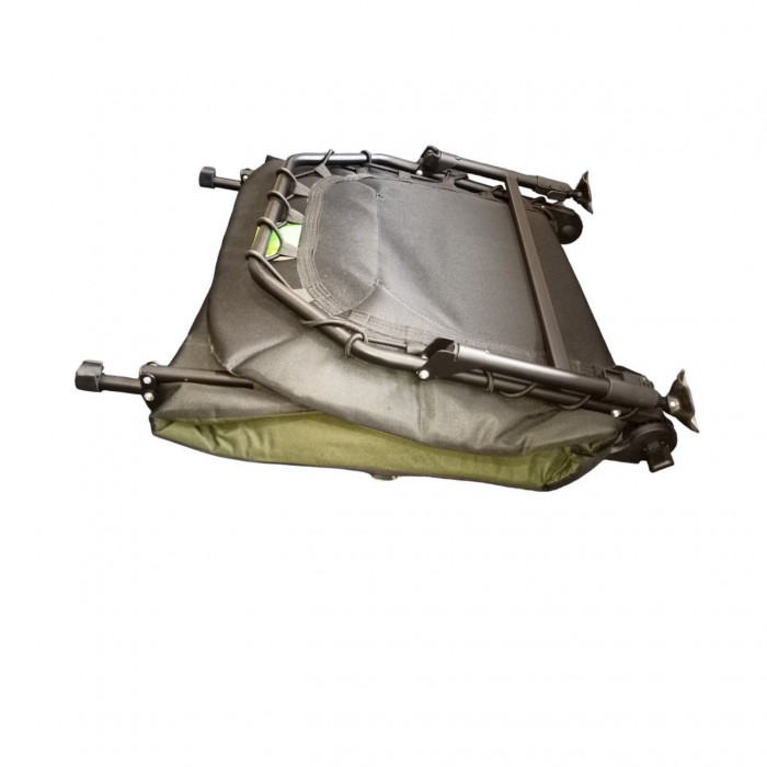 Розкладне ліжко Bo-Camp Sturgeon Чорно-сіре/Зелене 196x78 см макс. навантаження 180 кг для кемпінгу