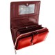 Женский кожаный кошелек Semi Line RFID Красный P8229-2 с 3 отделениями для купюр и 12 слотами для карт с защи