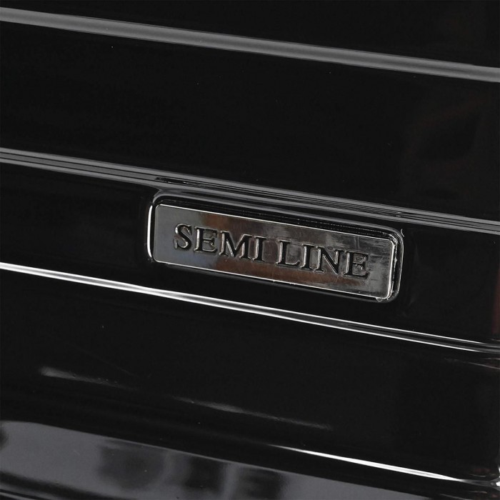 Чемодан Semi Line 20" S Чорний T5765-1 поліcarbonate ручна поклажа до 50л кодовий замок 4 колеса 37л