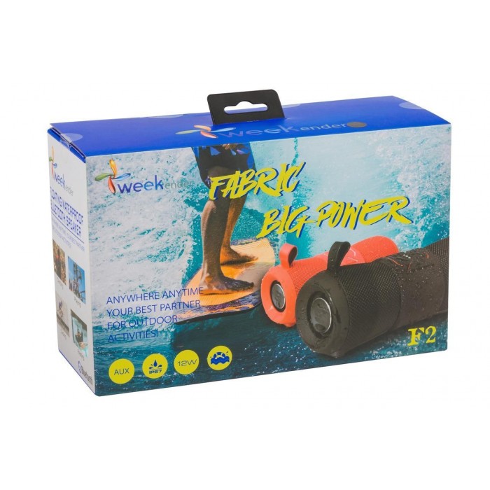Вологозахищений бумбокс Weekender F2 black судновий для човна та катера Bluetooth колонка IP67 12W чорний
