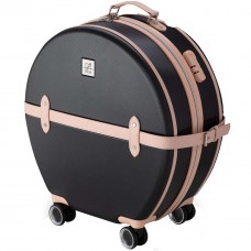 Чемодан Semi Line 20" S Чёрный/Розовый Крем T5671-2 для авиаперелетов 27 л ABS-пластик 4 колеса с кодовым зам