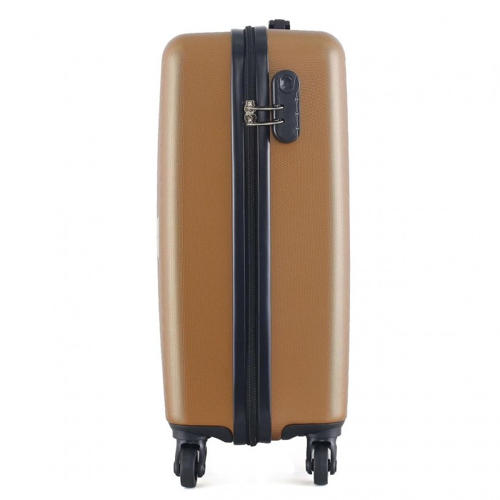 Валіза Semi Line 20" S Коричневий T5693-1 жорсткий ABS-пластик 4 колеса кодовий замок розмір