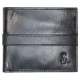 Мужское кожаное портмоне Semi Line RFID Черное P8265-0 стильное с защитой от считывания, 2 купюры, 4 карты
