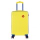 Чемодан Semi Line 20" S Жовтий T5801-1 з кодовим замком, 4 колеса, ABS-пластик, ручна поклажа, 42 л