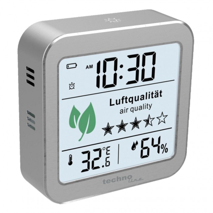 Метеостанція Технолайн WL1020 Silver з аналізатором CO2 та температури повітря