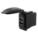 Зарядное устройство для переключателя USB 2.4A + 1A C10410 для лодки и катера черное новое аксессуары