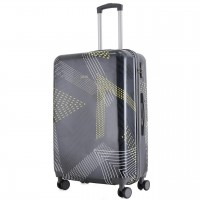 Чемодан Semi Line 28" L Чёрный Узоры T5651-3 с кодовым замком, 4 колеса, объём 97 л, жёсткий корпус
