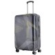Чемодан Semi Line 28" L Чёрный Узоры T5651-3 с кодовым замком, 4 колеса, объём 97 л, жёсткий корпус
