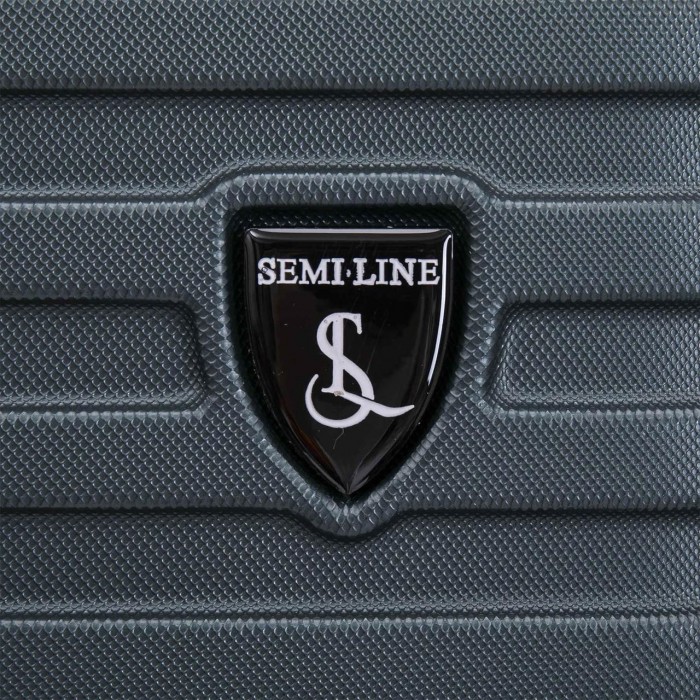 Чемодан Semi Line 28" L Темно-синій-Зелений T5865-3 з кодовим замком 4 колеса 110 л жорсткий корпус легкий 4.15 кг