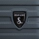 Чемодан Semi Line 28" L Темно-синій-Зелений T5865-3 з кодовим замком 4 колеса 110 л жорсткий корпус легкий 4.15 кг