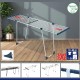 Сушарка для білизни підлогова Casa Si CasaFlex 20 White CS92179B04 довжиною 10-20 м, сталевий, з колесиками для 1-2 завантажень