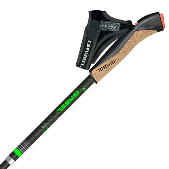 Палки для скандинавської ходьби Gabel FLD Carbon 115 см ультралегкі складані карбонові з кріпленнями і