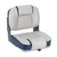 Сиденье в лодку катер и яхту Bass Boat Center Seat Серо/Синее Складное морское сиденье из винила 430x420 мм