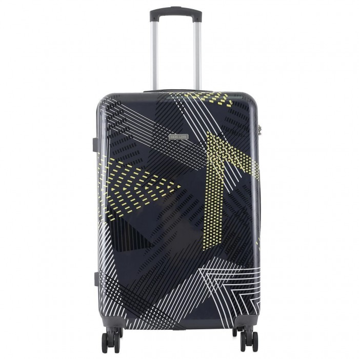 Чемодан Semi Line 28" L Чёрный Узоры T5651-3 с кодовым замком, 4 колеса, объём 97 л, жёсткий корпус