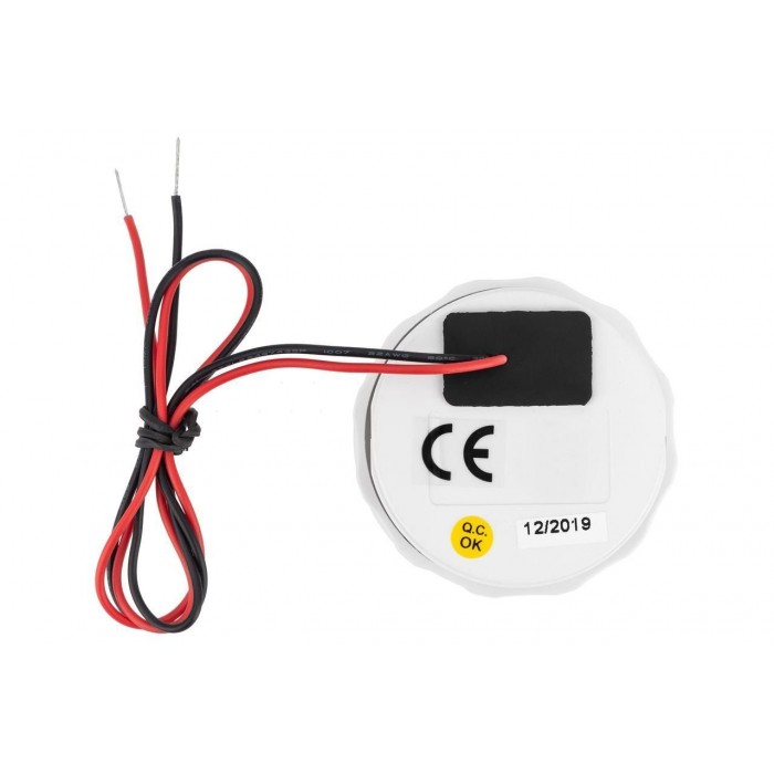 Цифровой счетчик моточасов судовой для лодки и катера I GAUGE 52MM белый LED дисплей хромированная рамка