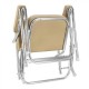 Сиденье алюминиевое судовое в лодку катер и яхту Aluminum Folding Chair песочное складное новое для яхт и