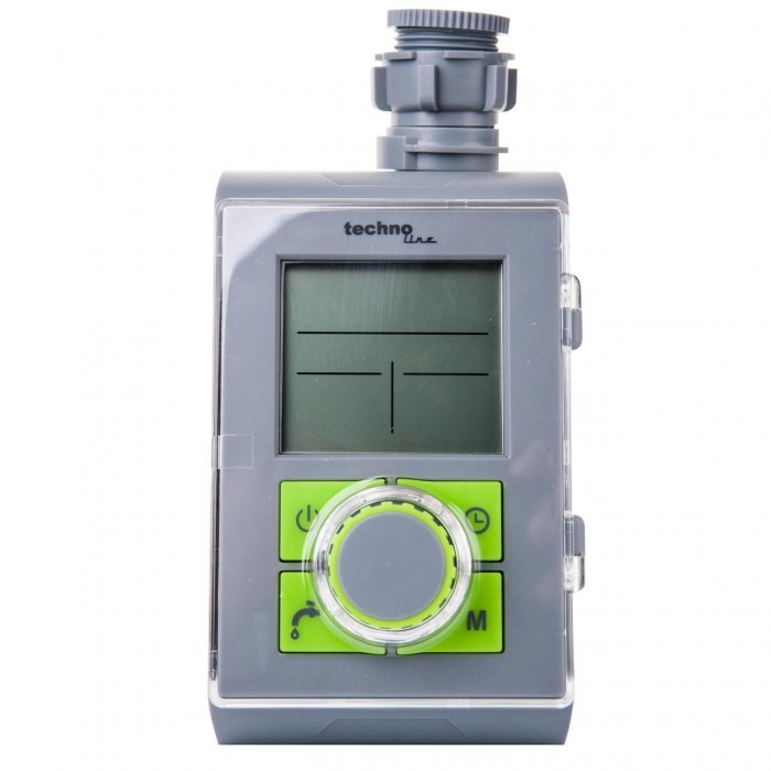 Електронний таймер для поливу Technoline WZ1000 Grey IPX4, 2 таймери, автономне живлення, ручний режим