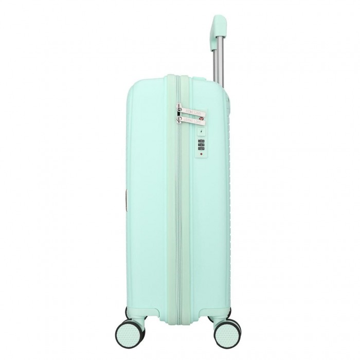 Чемодан Semi Line 20" S Мятный T5831-1 легкий полипропиленовый для ручной клади 34 л 4 колеса с кодовым замко