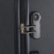 Чемодан Semi Line 28" L Чорний T5690-3 | 99 л жорсткий ABS-пластик 4 колеса кодовий замок алюмінієвий