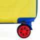 Чемодан Semi Line 20" S Жовтий T5801-1 з кодовим замком, 4 колеса, ABS-пластик, ручна поклажа, 42 л