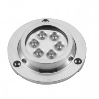 Підводний ліхтар для кріплення на транці човна і катера AAA LED 6x3W 5500-6300K 560LM S.S.316 дл