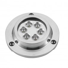 Подводный фонарь для крепления на транец лодки и катера ААА LED светодиодный 6x3W 5500-6300K 560LM S.S.316 дл