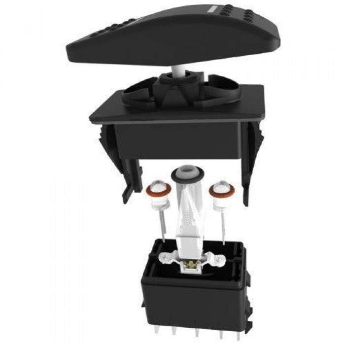 Выключатель клавишный CARLING SWITCH Contura II IP56 ON-OFF 4 клеммный водонепроницаемый для палубного