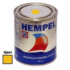 Фарба HEMPALIN ENAMEL жовта (Yellow HE) 750 мл алкідна для зовнішніх робіт глянцева атмосферостійка