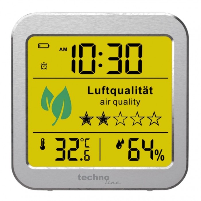 Метеостанція Технолайн WL1020 Silver з аналізатором CO2 та температури повітря