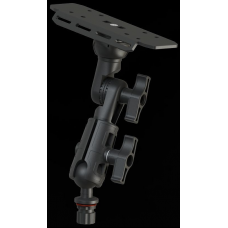 Наклонная алюминиевая платформа BORIKA FASTen SLr220-3 для эхолота 9-12" с анодированным покрытием черная
