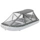 Тент - палатка для надувных ПВХ лодок Kolibri KM-360DXL темно-серый защитный тент с каркасом и комплектом