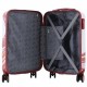 Чемодан Semi Line 20" S Белый/Красный Принт T5654-1 для ручной клади с кодовым замком и 4 колесами, 44 л