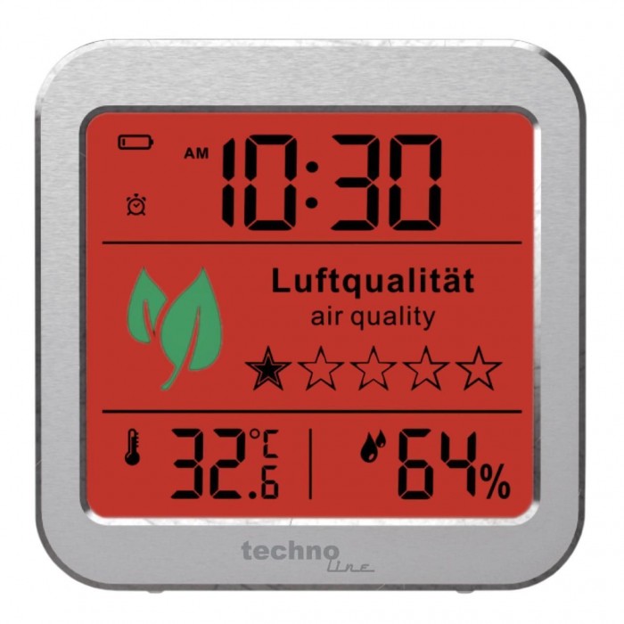 Метеостанція Технолайн WL1020 Silver з аналізатором CO2 та температури повітря