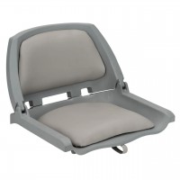 Складне сидіння для човна і катера RYE TRAVELER HM40-10005 14″ x 18″ x 20″ сіре з морського вінілового матеріалу з пінопластом
