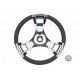 Рулевое колесо судовое для лодки и катера GM глянцевый серебряный GM-EP-W3001 диаметр 350 мм