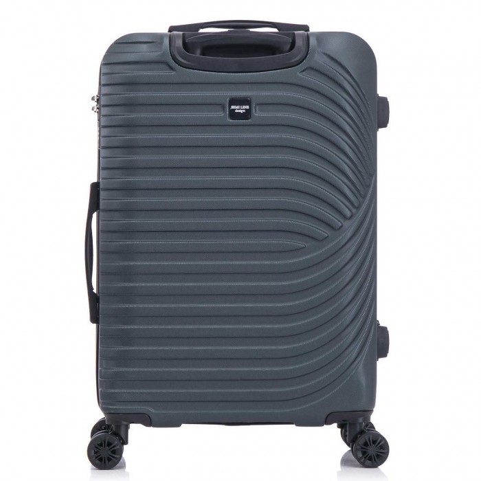 Чемодан Semi Line 28" L Темно-синій-Зелений T5865-3 з кодовим замком 4 колеса 110 л жорсткий корпус легкий 4.15 кг