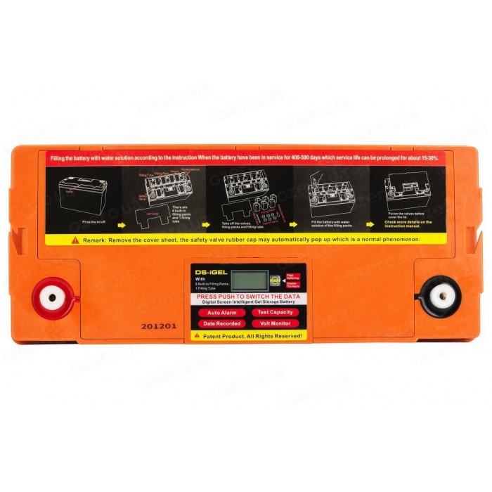 Гелевий акумулятор Weekender DS 120 Ah 12 V з дисплеєм 36.6 кг