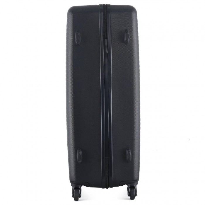 Чемодан Semi Line 28" L Чорний T5690-3 | 99 л жорсткий ABS-пластик 4 колеса кодовий замок алюмінієвий
