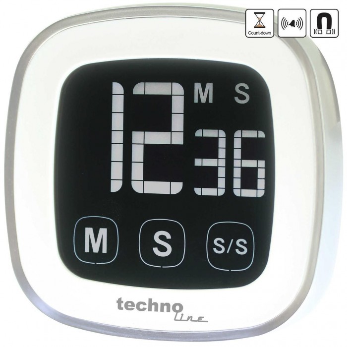 Кухонный таймер Technoline KT400 Магнитный Сенсорный Белый KT400
