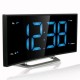 Настольные часы с радио Technoline WT460 - цифровой FM-радиоприемник с будильником черный/серебристый LED