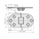 Петля для човна і катера STAMPED HINGES HF05-262 71 x 38 мм нова, надійна і міцна для кріплення
