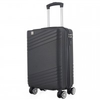 Чемодан Semi Line 20" S Чорний T5789-1 ручна кладь 4 колеса кодовий замок ABS пластик легкий 35 л