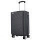 Чемодан Semi Line 20" S Чорний T5789-1 ручна кладь 4 колеса кодовий замок ABS пластик легкий 35 л