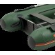 Колибри КМ-360ДСЛ (Kolibri KM-360DSL) зелёная моторная килевая надувная лодка + алюминиевый пайол