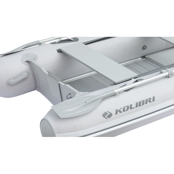 Колибри КМ-300ДХЛ (Kolibri KM-300DXL) моторная килевая надувная лодка + алюминиевый пайол
