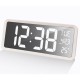 Настінні годинники Technoline WS8130 White з LED дисплеєм, термометром і календарем білі 340x130 мм