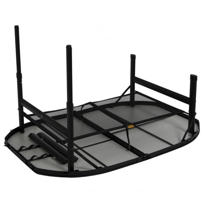 Стол Bo-Camp Northgate Овальный 120x80 см черный/серый легкий алюминиевый высота 36/70 см для кемпинга